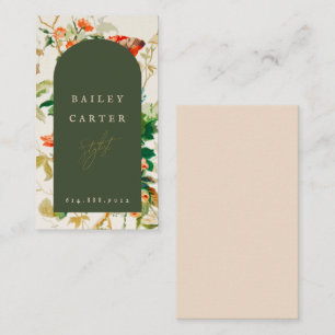 Tarjeta de visita del Diseñador de arcos florales