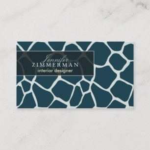 Tarjeta de visita del diseñador del estampado de