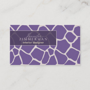 Tarjeta de visita del diseñador del estampado de