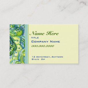 Tarjeta de visita del diseño de la acuarela de