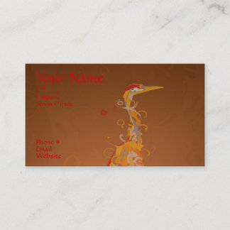 Tarjeta de visita del diseño de la grúa