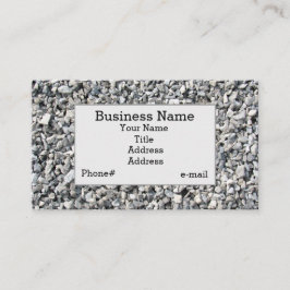 Tarjeta de visita del diseño de la piedra caliza