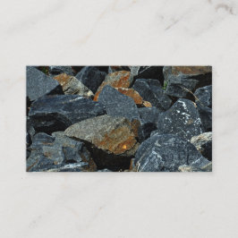 Tarjeta de visita del diseño de la roca