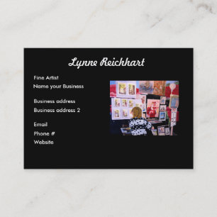 Tarjeta de visita del diseño del arte