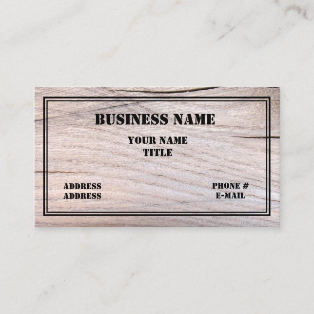Tarjeta de visita del diseño del constructor y de (Anverso)