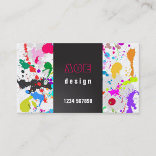 Tarjeta de visita del diseño del Grunge
