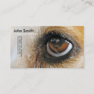 Tarjeta de visita del diseño del ojo del perro de