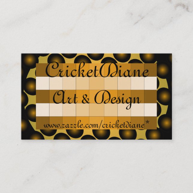 Tarjeta de visita del diseño del oro 3D de (Anverso)