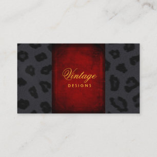 Tarjeta de visita del diseño del vintage
