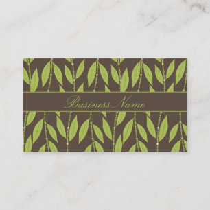 Tarjeta de visita del diseño floral