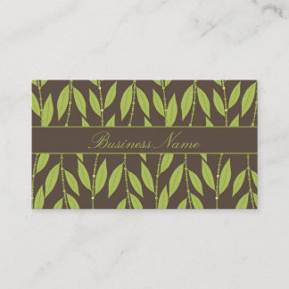 Tarjeta de visita del diseño floral