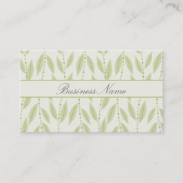 Tarjeta de visita del diseño floral