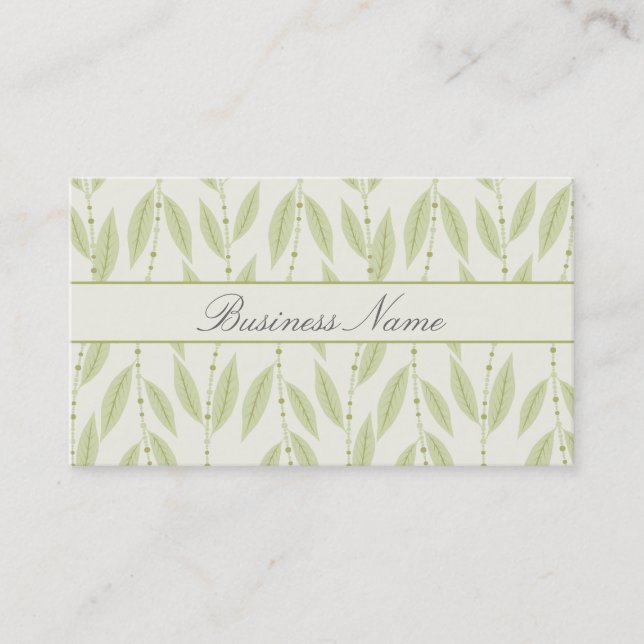Tarjeta de visita del diseño floral (Anverso)