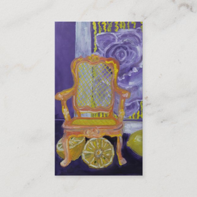 Tarjeta de visita del diseño interior (Anverso)