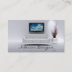 Tarjeta de visita del diseño interior