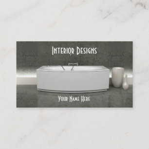 Tarjeta de visita del diseño interior