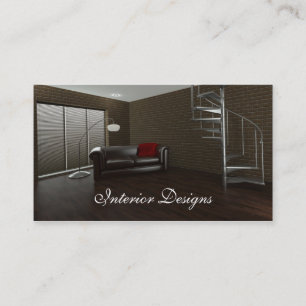 Tarjeta de visita del diseño interior
