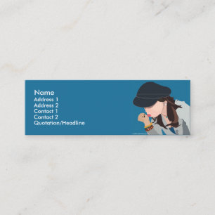 Tarjeta de visita del diseño "que se pregunta"