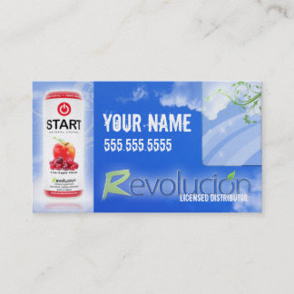 Tarjeta de visita del distribuidor de REVOLUCION