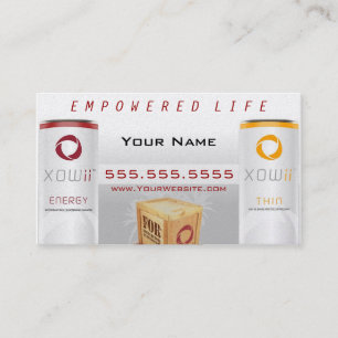 Tarjeta de visita del distribuidor de Xowii