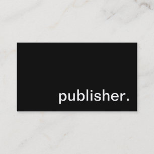 Tarjeta de visita del editor
