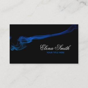 Tarjeta de visita del efecto del humo