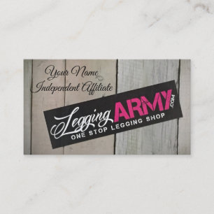 Tarjeta de visita del ejército de Legging