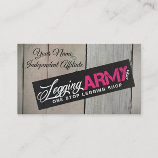 Tarjeta de visita del ejército de Legging