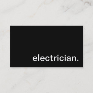 Tarjeta de visita del electricista