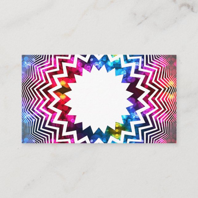 Tarjeta de visita del emblema de la flor (Anverso)