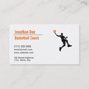 Tarjeta de visita del entrenador de béisbol