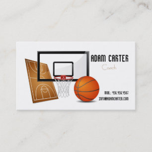 Tarjeta de visita del entrenador de béisbol/del