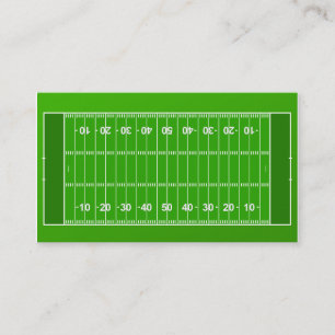 Tarjeta de visita del entrenador de fútbol
