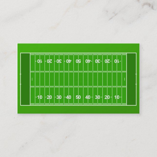 Tarjeta de visita del entrenador de fútbol (Anverso)