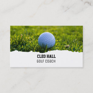 Tarjeta de visita del entrenador de golf