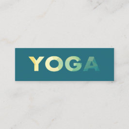 Tarjeta de visita del entrenador personal Yoga Man