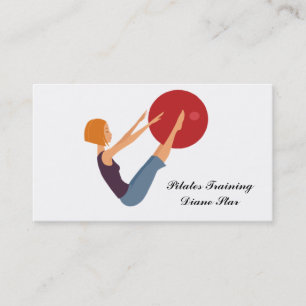 Tarjeta de visita del entrenamiento de Pilates