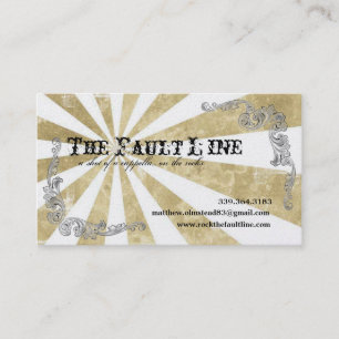 Tarjeta de visita del entretenimiento de Starbust