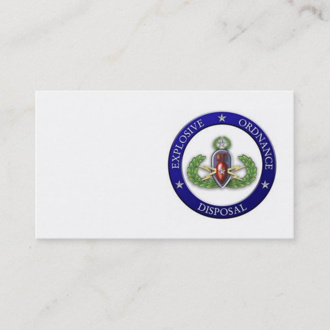 Tarjeta de visita del EOD (Anverso)