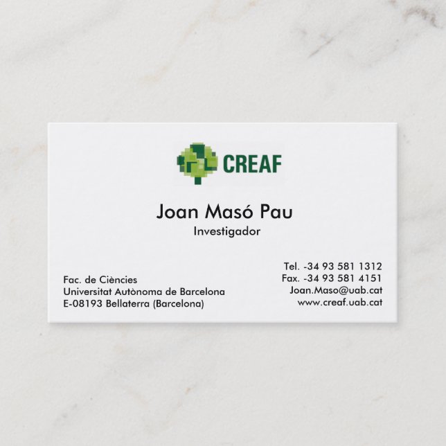 Tarjeta de visita del equipo de MiraMon (Anverso)