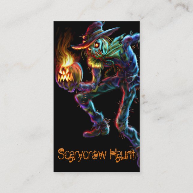 Tarjeta de visita del espantapájaros de Scarycrow (Anverso)