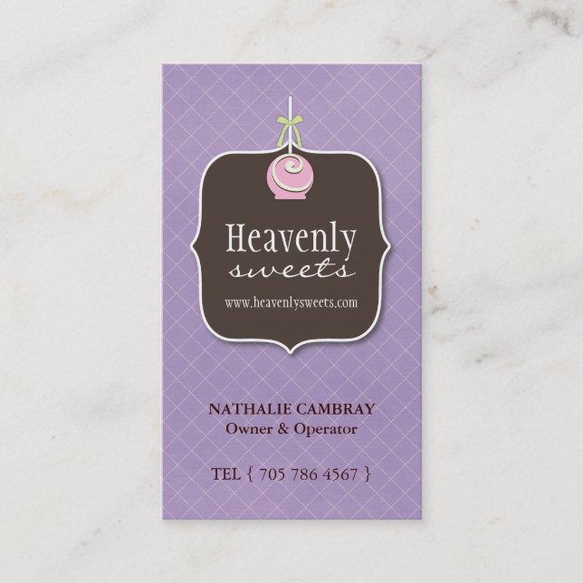 Tarjeta de visita del estallido de la torta