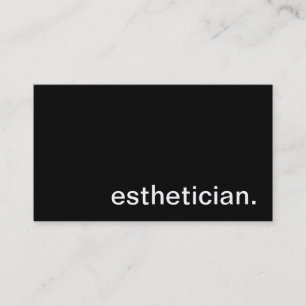 Tarjeta de visita del Esthetician