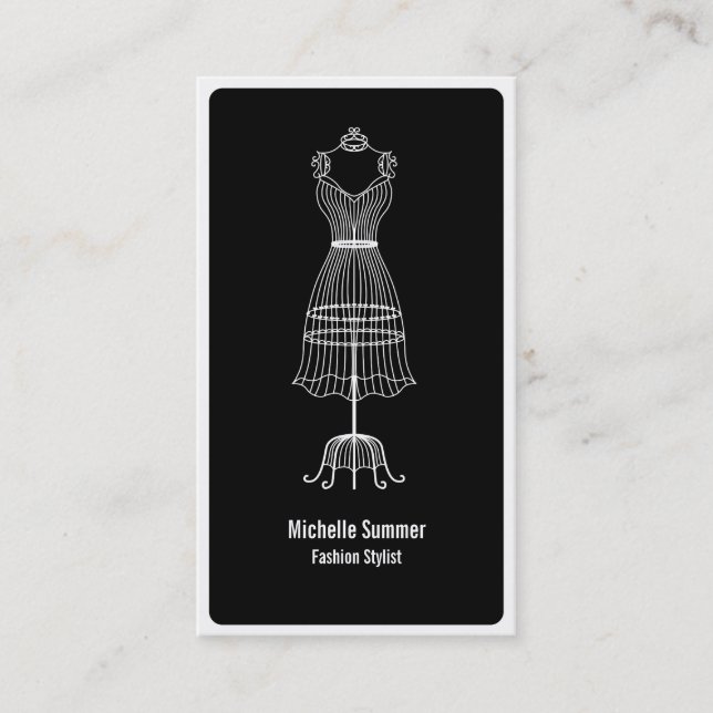 Tarjeta de visita del estilista de la moda (Anverso)