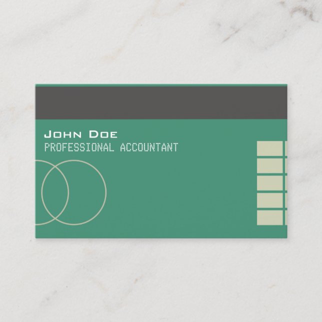 "Tarjeta de visita del estilo de la tarjeta de (Anverso)