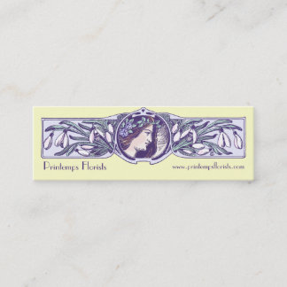 Tarjeta de visita del estilo de Nouveau del arte
