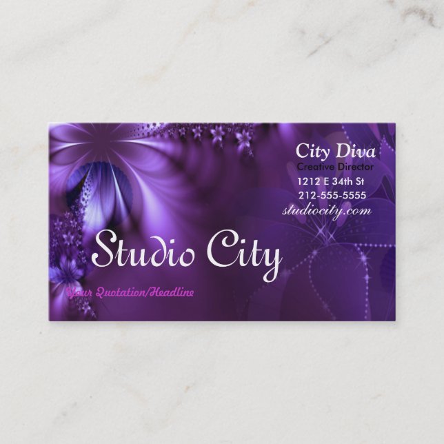 Tarjeta de visita del estudio (Anverso)