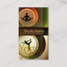 Tarjeta de visita del estudio de la meditación de