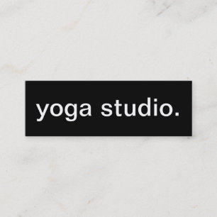 Tarjeta de visita del estudio de la yoga