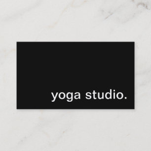 Tarjeta de visita del estudio de la yoga